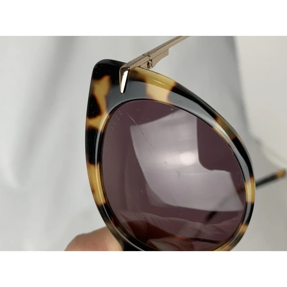 Ted Baker Sunglasses Womens Tortoise Shell Cateye Tbw053 Goldtone 52-19-140‎